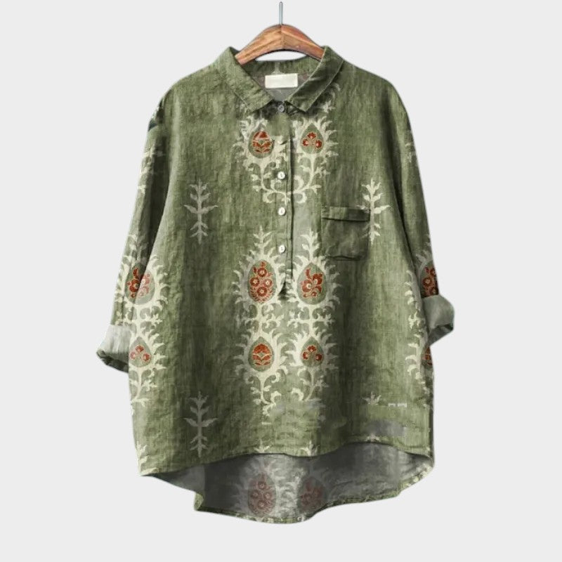 Lovina | Premium Blouse with Lace Detailing