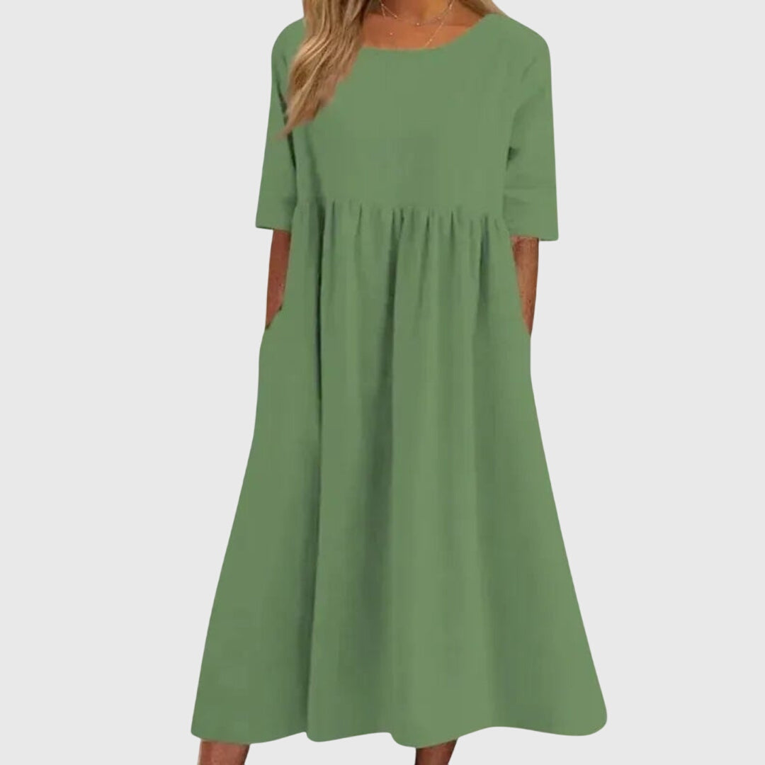 Haisley™ | Elegant Short-Sleeved Dress