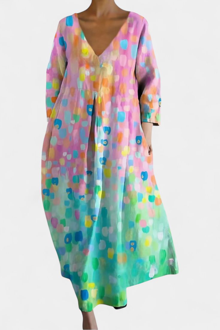 Isalinde | Comfortable V-neck Dress